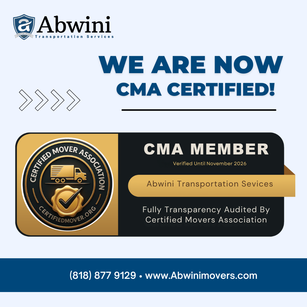 Abwini Transportation - CMA Level 3 Certified Movers