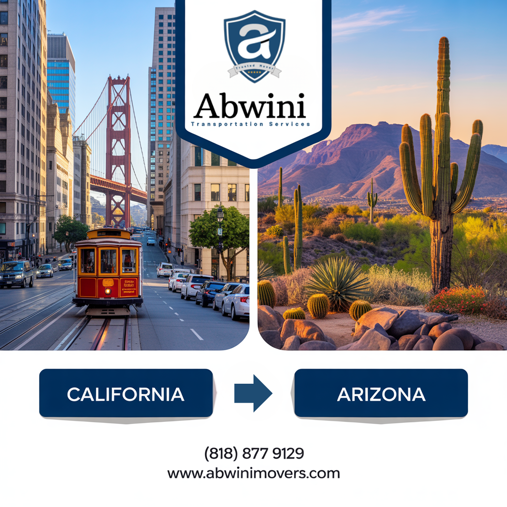Abwini Transportation - Moving from California to Arizona