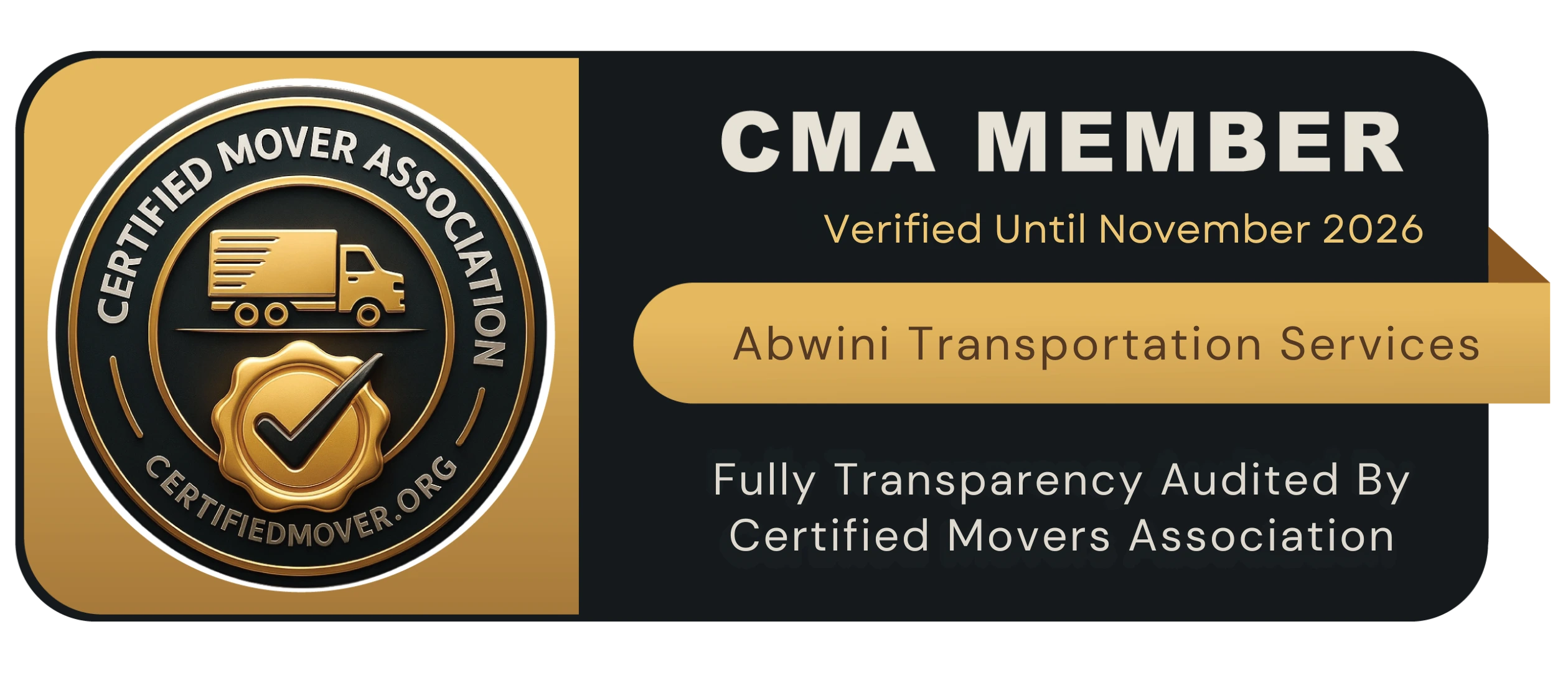 CMA Certified Mover Badge